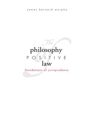 cover image of The Philosophy of Positive Law